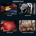 300 Pcs Metal Business Card Blanks Colorful Metal Business Cards for Customize Name Card Reliable and Sturdy Multipurpose Aluminum Business Card Blanks DIY Cards (3.38'' x 2.12'' x 0.01'')…