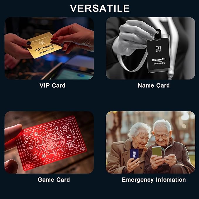 300 Pcs Metal Business Card Blanks Colorful Metal Business Cards for Customize Name Card Reliable and Sturdy Multipurpose Aluminum Business Card Blanks DIY Cards (3.38'' x 2.12'' x 0.01'')…