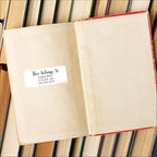 White Address Labels - Personalized Return Address Labels, Mailing and Shipping Stickers for Envelopes, Packages, Business, Home Use (Chic Script)