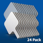 Flipside Products Rectangular Dry Erase Answer Paddles, Auction, Handheld Whiteboard, Handle Response Board, Classroom Dry Erase, Pack of 24