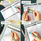 Clever Fox Daily Planner – Undated Planning Notebook with Hourly Schedule & To-Do List – Personal Day Task & Work Organizer, 6 Months (Turquoise)