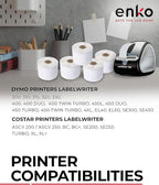 enKo (24 Rolls / 24000 Labels) 30334 Dymo Compatible Multipurpose Barcode (1-1/4" x 2-1/4")