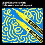 ARTISTRO 2 Yellow Liquid Chalk Markers - Erasable Chalk Pens with 6mm Reversible Tip for Blackboard, Chalkboard, Car Window, Glass - Ideal for China Markers, Restaurants & Bistro