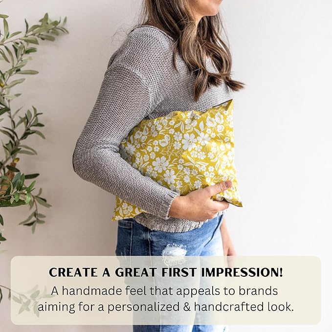 Poly Mailers 10x13 Inch 50 Pack Medium Shipping Bags Strong Thick Mailing Envelopes | Self Sealing Adhesive | Waterproof & Tear Proof | Small Business Packaging for Clothing - Floral Mustard Yellow