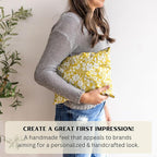 Poly Mailers 10x13 Inch 100 Pack Medium Shipping Bags Strong Thick Mailing Envelopes | Self Sealing Adhesive | Waterproof & Tear Proof | Small Business Packaging for Clothing - Floral Mustard Yellow