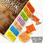 Index Tabs for The Complete 100-Book Apocrypha,2024 Edition 72 Color Coded Laminated Durable Tabs, 68 Books Chapter Tabs, 4 Blank Tabs,1 Placement Guide Card (Book Not Included)