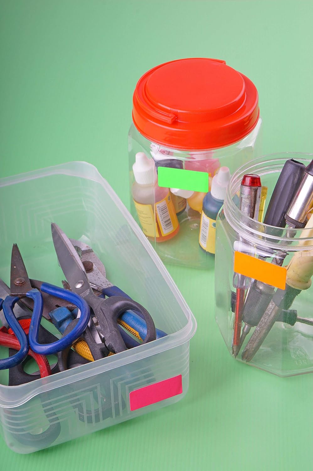 Royal Green Rectangular Color Coding Sticker Roll - Write On Labels for Folders & Organizing, 1.57" x 0.75" Stickers to Write On Name Tags for Office Supplies & Organization, 500-Pack (Red Velvet).