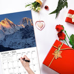 2025 Wall Calendar,Calendar 2025, January 2025 - December 2025, Wall Calendar Wonders of Planet, 12" x 24" Opened,Full Page Months Thick & Sturdy Paper for Gift Perfect Calendar Organizing & Planning