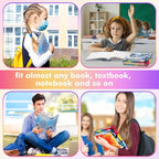 Sherr 14 Pack Stretchable Book Covers Reusable Jumbo Bookcloth 9" x 11" Durable Washable Back to School Book Cover Protector for Most Hardcover Books Textbooks(Multicolor,Modern)