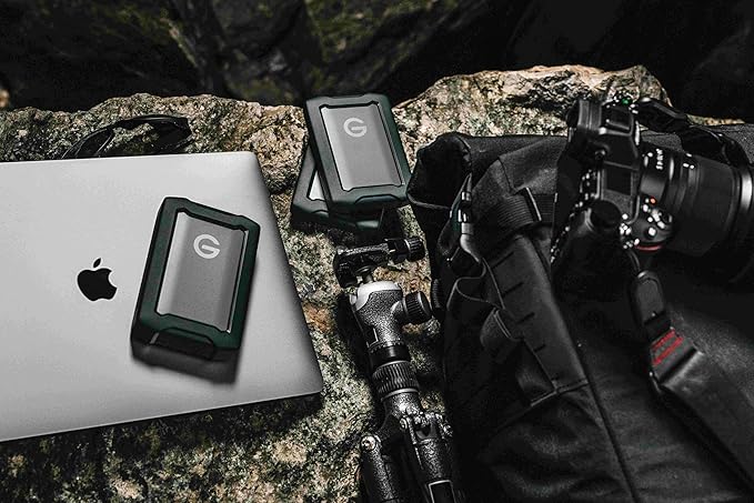 SanDisk Professional 6TB G-Drive ArmorATD - Rugged, Durable Portable External Hard Drive HDD, USB-C, USB 3.2 Gen 1 - SDPHE1G-006T-GBAND