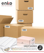 enKo 3-1/2 x 5 inches Label - White Blank - 4 Up Per Sheet Shipping Address Mailing Labels for Laser Inkjet Printer (300 Sheets, 1200 Labels)