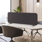 DECOLAB Desk Divider, Portable Desktop Privacy Panels Partition for Study, Home Office, Workplace, Students, Free Standing, Anti-Scratch, 48"x18", Iron