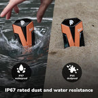 DATO External SSD 2TB, External Solid State Drive Portable SSD External USB 3.2 Gen 2x2 Type-C OTG Supported Compatible with PS5 and Xbox, up to 1600/1500 MB/s IP67 Waterproof - ARES Amber Shield