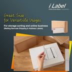 8.5" x 11" Full Sheet Label Sticker Paper for Laser & Inkjet Printers[200 Sheets,200 Labels]