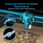 OMTech Pronto 100W CO2 Laser Engraver & Cutter – 40"x24" Workspace, 1,000mm/s Speed, Autofocus, 2-Way Pass, Air Assist, for Wood, Acrylic & More