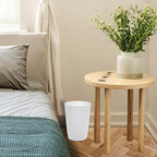 HOLDN’ STORAGE Small Trash Can - 1.58 Gallon Open Top Waste Bin, Compact Waste Can Perfect for Bathroom, Kitchen, Office, Dorm - Durable Garbage Can - Glossy White