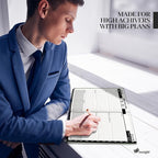 Ensight 2025-2026 HARDCOVER Leather Planner Weekly & Monthly - 8.5x11 Inches - Academic Planner Business Personal or Student - Pen Holder, Thick Paper, July 2025 - June 2026 (Black)