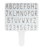 Flipside Products Rectangular Lined Dry Erase Answer Paddles, Double-Sided, Auction, Handheld Whiteboard, Handle Response Board, Classroom Dry Erase, Writing Practice, Pack of 12