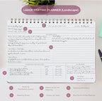 | Meeting Notebook for Work | 8.25" x 11.75" | Project Planner | Simple Design | Multiple Layouts | Office and Business Planner (Rust, Meeting Planner - Landscape)