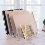 Acrylic File Sorter, Desktop File Collator Office File Organizer, Clear 11.4" x 6.7" x 10"
