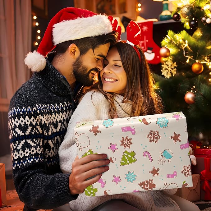 Christmas Poly Mailer 10x13 Inch 100 Pcs, Waterproof Shipping Bags for Clothing, Tear-Resistant Mailier Bags, Strong Mailing Bags with Self-Seal - Christmas Elements Printed