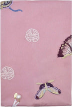 BLBMH 5.5x8.5 inch Book Covers for Paperbacks Adjustable Paperbacks Book Cover Soft Cloth Protector for Journal Bible- Embroidered Butterflies