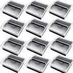 Pop Up Sticky Note Dispenser Sticky Note Holder Pop Up Note Dispenser Transparent Top for 3 x 3 Inch Sticky Notes School Office Home Store Black Base Clear Top (12)