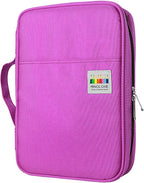 YOUSHARES 166 Slots Colored Pencil Case, 110 Slots Gel Pens fo Coloring Case Organizer, Handy Multilayer Color Pencil Holder for Glitter Gel Pens, Refills, Colored Pencils for Adults & Artist (Purple)