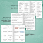 Legend Planner PRO – Deluxe Weekly & Monthly Life Planner to Increase Productivity and Hit Your Goals. Time Management Organizer Notebook – Undated – 7 x 10" Hardcover + Stickers – Viridian Green