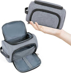 XQXA Large Capacity Pencil Case Organizer, Multifunctional Extra Big Pencil Pouch with Compartmens, Travel Simple Stationery Pen Bag, Fabric Pencil Bag for Men Women Girl Boy (Grey)