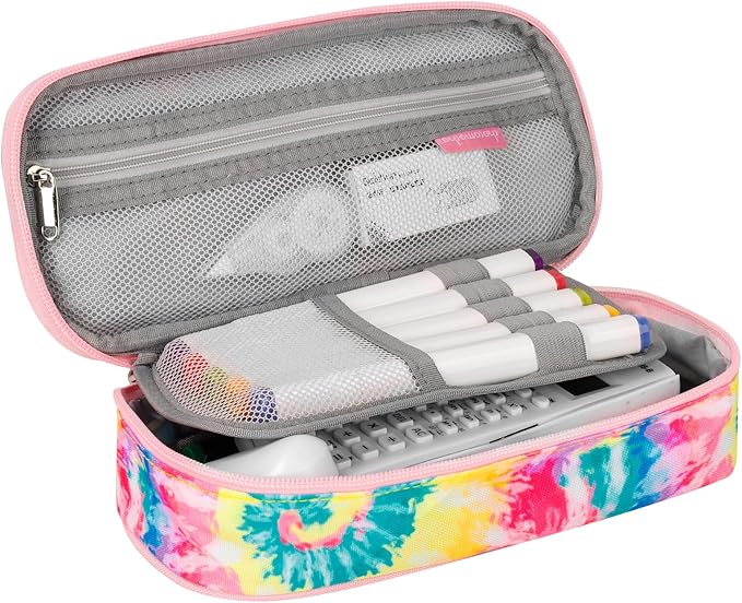 Choco Mocha Cheetah Pencil Case for Girls, Soft Pencil Case Kids Pencils Pouch for Kindergarten Girls, Pink