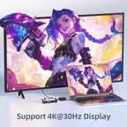 9-in-1 USB-C Docking Station - 4K HDMI, PD 100W, 3 Type A/C 3.0 5Gbps, 2 Type-A 2.0, SD/TF, Aluminum USB C Hub Compatible with MacBook, iPad, iPhone 16/15