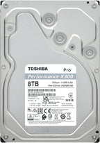 Toshiba X300 PRO 8TB High Workload Performance for Creative Professionals 3.5-Inch Internal Hard Drive – Up to 300 TB/Year Workload Rate CMR SATA 6 GB/s 7200 RPM 512 MB Cache - HDWR780XZSTB