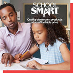 School Smart Railroad Poster Board Paper, 22 x 28 Inches, 4-Ply, White, Pack of 25