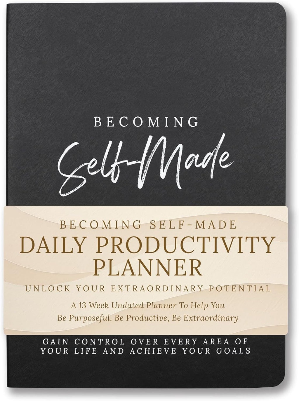Undated Daily Planner for Men & Women - 90 Days of Productivity, Reflections, Self Care, Achieving Goals & Mindfulness - Journal with Daily To Do List, Prompts & Habit Tracking