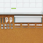 JILoffice Monthly Dry Erase Calendar Whiteboard 15 x 12 Inch, Double Sided Hanging Dry Erase Board/Calendar Board, Silver Aluminum Frame Portable Board for Office Home and School