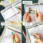 Clever Fox Daily Planner – Undated Planning Notebook with Hourly Schedule & To-Do List – Personal Day Task & Work Organizer, 6 Months (Mint Green)