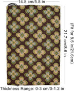 BLBMH Book Covers for Paperbacks Fit for 5.5x8.5 inch Adjustable Book Sleeve Cover for Women Over 15 Soft Cloth Protector for Bible Novels Notebook Journal - Vintage Flowers