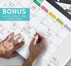 Desk Calendar 2026 Wall Calendars, July 2025 - December 2026 Monthly Planner Paper Office Desktop 17"X 12", Months Planning and Organizing Home, School, Office, Holiday, Vacation