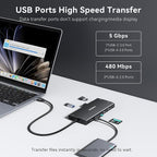 USB C Hub USB C Docking Station Dual Monitor 4K@60Hz+DP 8K@30Hz for Dell HP, Laptop Docking Station 3 Monitors 15 in 1 USBC Dongle Multiport Adapter with USB A Port+Button+PD+Ethernet+SD/TF+Audio