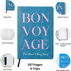 Travel Journal – Itinerary Planner Organizer & Traveling Memory Diary for Women and Men, Travel Log Book for 6 Trips with Packing Lists, Notes & Reflections, A5 Size (Undated)