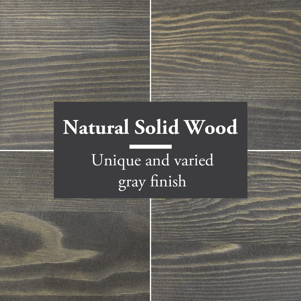 MyGift Barnwood Gray Wood Desktop Bookshelf Organizer, Expandable Adjustable Display Shelf Book Rack