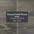 MyGift Barnwood Gray Wood Desktop Bookshelf Organizer, Expandable Adjustable Display Shelf Book Rack