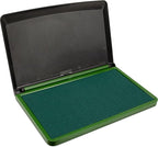 MaxMark Large Premium Green Ink Stamp Pad - 3.5" x 6.25" - Quality Felt Pad