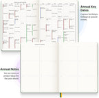 Roterunner 2025 B5 Pink Softcover Purpose Planner Notebook 7.5'x9.8' Undated Planner Daily Weekly Monthly Productivity Goal Setting Tool for Work Home ADHD Adults Self Care Journal