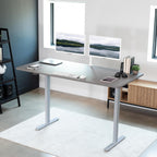 VIVO Electric 71 x 36 in Standing Desk, Memory Height Adjustment, 1B Series, Dark Gray Top Gray Frame, DESK-KIT-1G7G-36