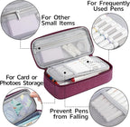 WEMATE Pencil Case, Large Storage Organizer for Stationery, Back - to - School Essential, Teacher Must - have, Big Pencil Pouch, Marker Case School Supplies for College & High School