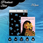 butterfly Poly Mailer 12x15.5 Inch 50 Pcs, Waterproof Shipping Bags for Clothing, Tear-Resistant Mailier Bags, Strong Mailing Bags with Self-Seal
