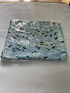 LParkin Daisy Flower Embroidery Book Sleeve with Zipper for Readers Protector Cover Gift for Book Lovers, 11x 8.5 Inch Washable Fabric, Daisy Blue