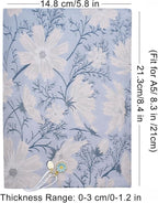 BLBMH A5 Book Covers for Paperbacks Book Cover Fit for 5.5x8.3 inch Adjustable Book Sleeve Cover for A5 Diary Books Fabric Softcover Protector for Notebook - Daisy